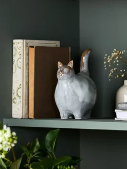 Next Grey Chester the Cat Ornament^ Ornaments