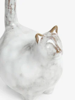 New Next Grey Chester The Cat Ring Holder