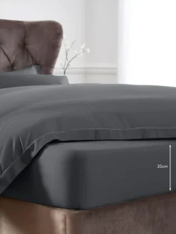 Next Collection Luxe 600 Thread Count Cotton Sateen Deep Fitted Sheet^ Bedsheets & Pillow Cases