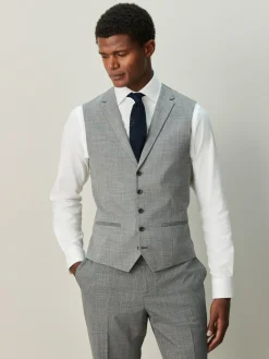 Next Contrast Fabric Detail Suit Waistcoat^ Vests