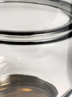 Outlet Next Grey Cooper Glass Candle Holder Large