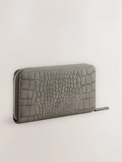 Outlet Next Croc Effect Large Purse Grey