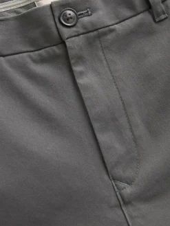 Next Grey Dark Straight Fit Stretch Chinos Trousers^ Nightwear|Pants & Chinos