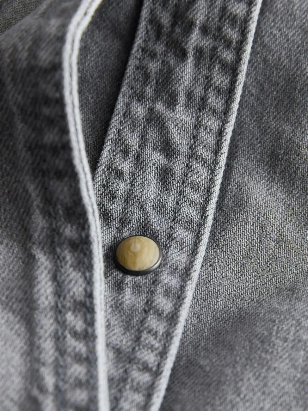 Next Denim Midi Shirt Dress Grey