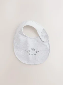 Next Grey Dinosaur Baby Bibs 3 Pack^ Bibs|Newborn Accessories