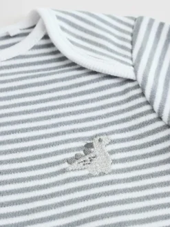 Next Grey Dinosaur Short Sleeve Baby Bodysuits 5 Pack^BOY Bodysuits & Vests|Vests