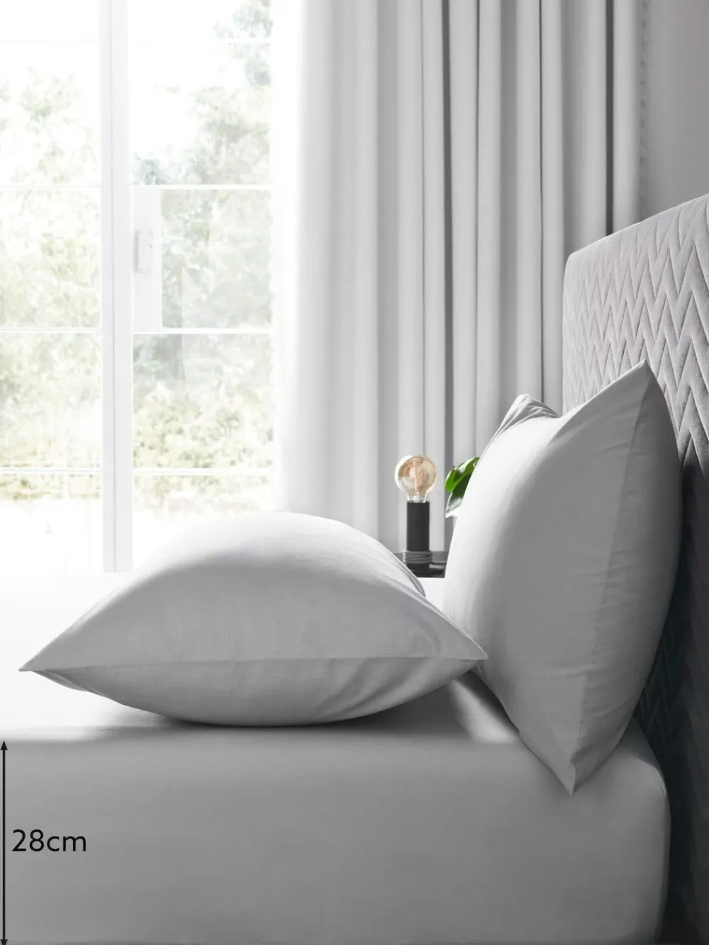 Hot Next Grey Easy Care Polycotton Fitted Sheet