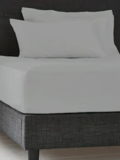 Hot Next Grey Easy Care Polycotton Fitted Sheet