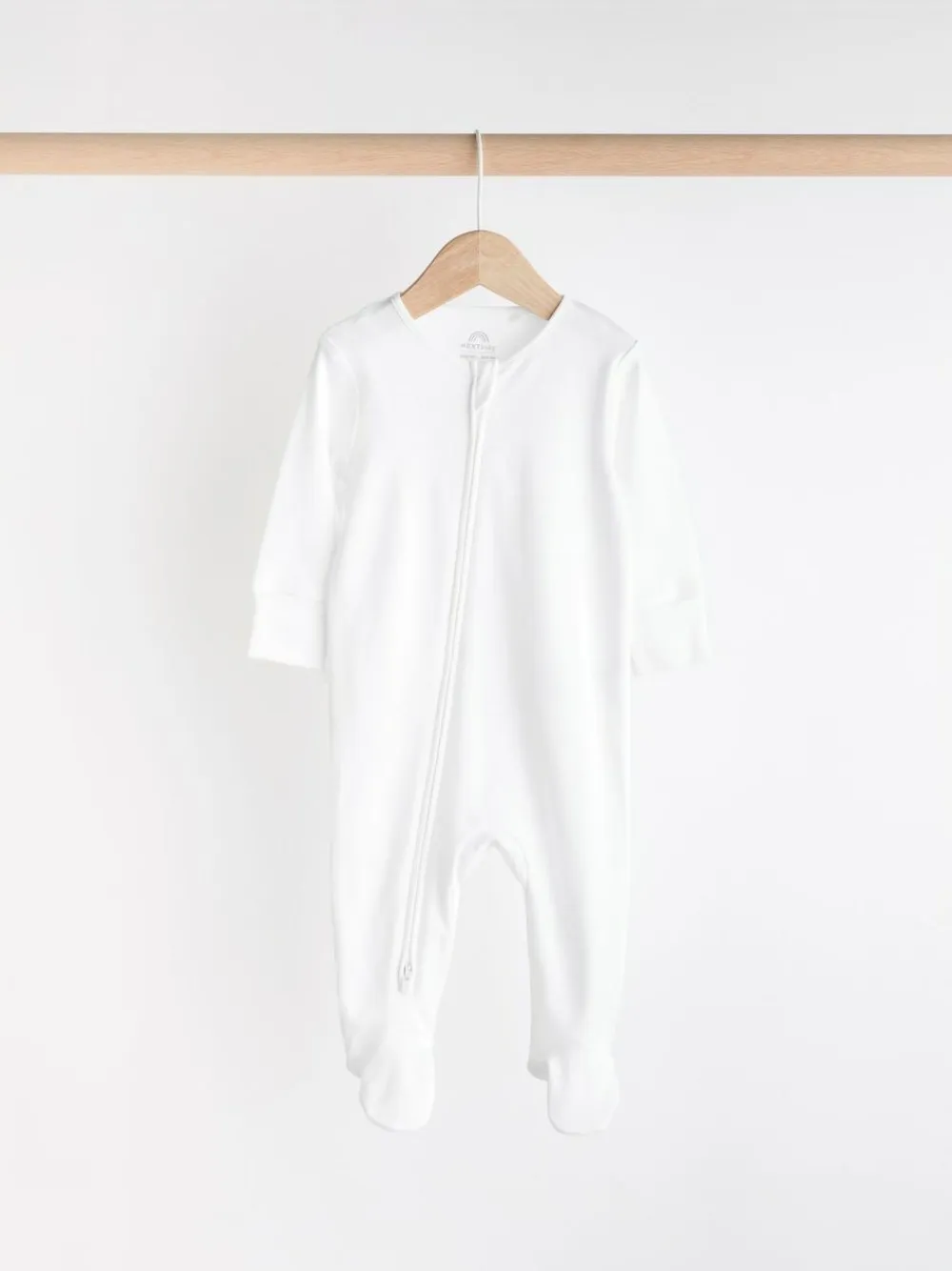 Next Essential Zipped 100% Cotton Baby Sleepsuits 3 Pack (0-3yrs)^BOY Unisex|Nightwear