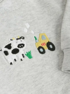 New Next Baby Sweatshirt and Leggings Set (0mths-3yrs) Grey Farm Character