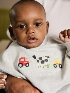 New Next Baby Sweatshirt and Leggings Set (0mths-3yrs) Grey Farm Character