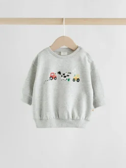 New Next Baby Sweatshirt and Leggings Set (0mths-3yrs) Grey Farm Character