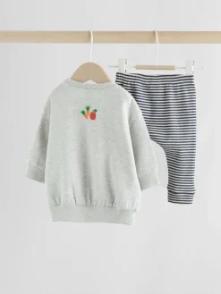 New Next Baby Sweatshirt and Leggings Set (0mths-3yrs) Grey Farm Character