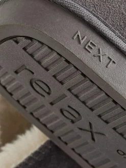 Next Faux Fur Lined Suede Slipper Boots^Women Slippers