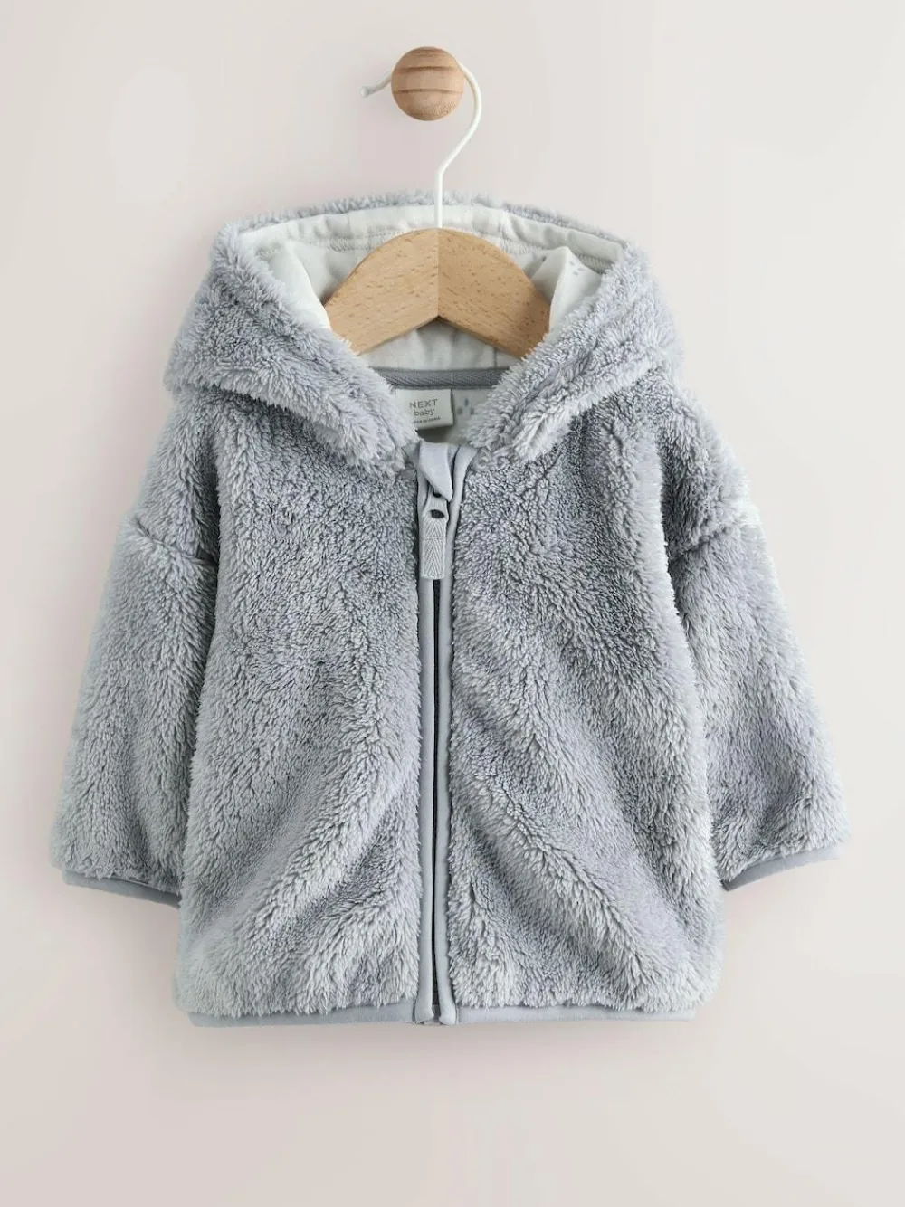 Next Fleece Baby Zip Jacket Grey