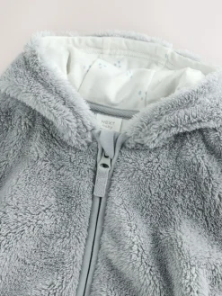 Next Fleece Baby Zip Jacket Grey
