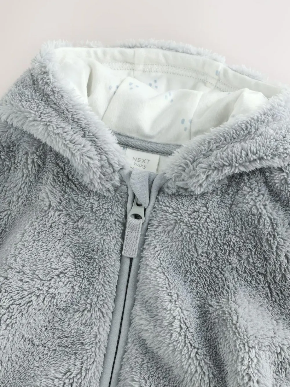 Next Fleece Baby Zip Jacket Grey