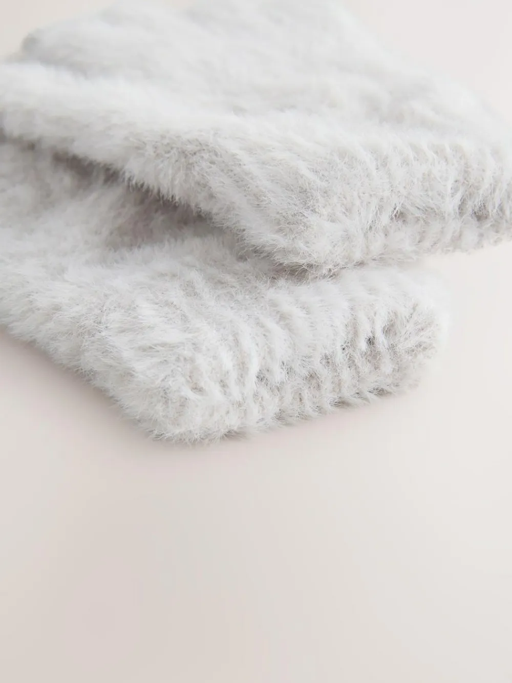 Next Grey Fluffy Gloves (3-16yrs)^ Hats, Gloves & Scarves