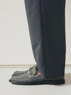 Best Next Grey Forever Comfort® Trim Hardware Round Toe Loafers