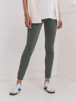 Next Grey Full Length Jersey Denim Leggings^Women Leggings & Sweatpants