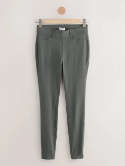 Next Grey Full Length Jersey Denim Leggings^Women Leggings & Sweatpants