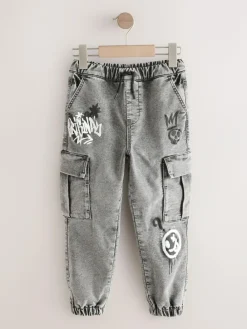 Next Cargo Jeans With Elasticated Waist (3-16yrs)^BOY Jeans|Jeans