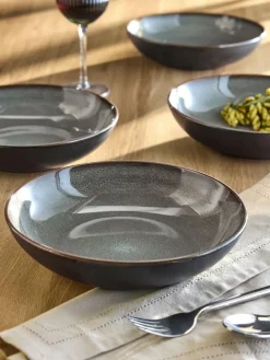 Clearance Next Grey Hampton Set of 4 Pasta Bowls