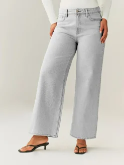 Outlet Next Hourglass Wide Leg Jeans Grey