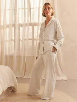 Outlet Next Jersey Button Through Pyjamas Grey