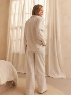 Outlet Next Jersey Button Through Pyjamas Grey