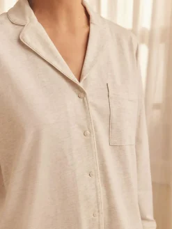 Outlet Next Jersey Button Through Pyjamas Grey