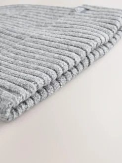 Next Grey Knitted Beanie Hat (1-16yrs)^BOY Hats