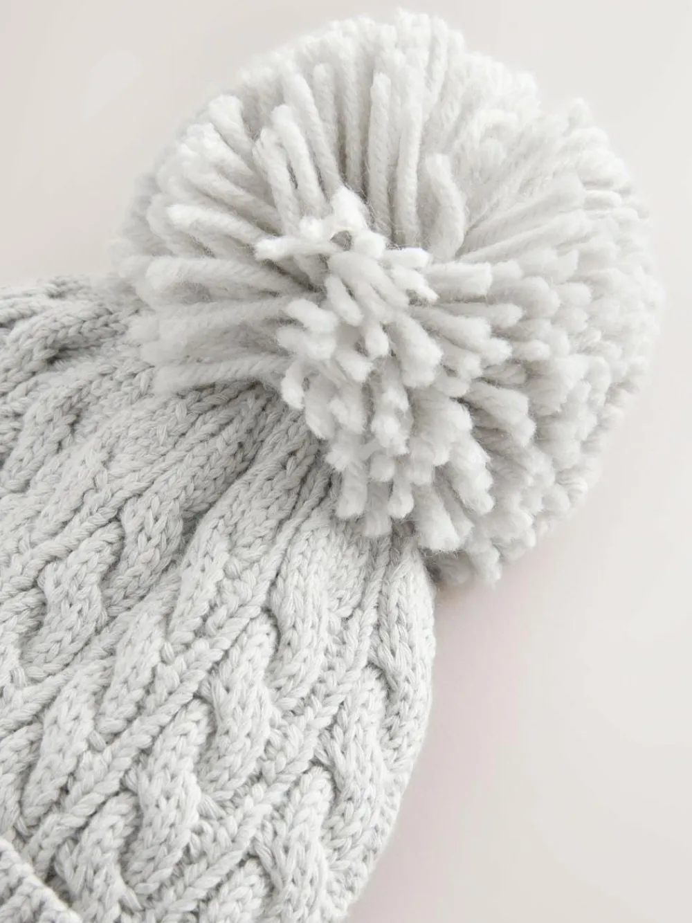 Next Knitted Cable Pom Beanie^BOY Hats & Scratch Mitts|Newborn Accessories