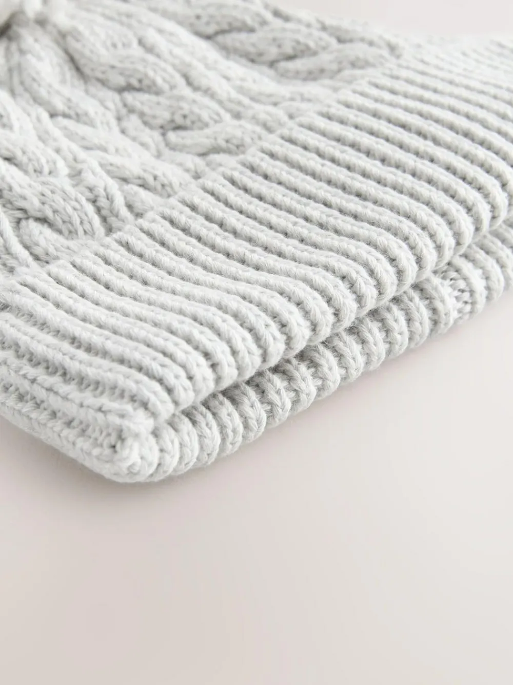 Next Knitted Cable Pom Beanie^BOY Hats & Scratch Mitts|Newborn Accessories