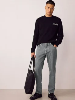 Discount Next Slim Fit Vintage Wash Denim Jeans Grey Light