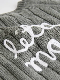 Clearance Next Grey Little Man 100% Cotton Cardigan (0mths-2yrs)