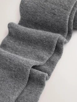 Next Longer Length Cotton Rich School Tights 3 Pack Grey