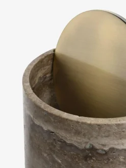 Next Grey Marble N. Premium Swing Bin^ Bathroom Accessories