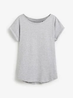 Best Next Grey Marl Cap Sleeve T-Shirt
