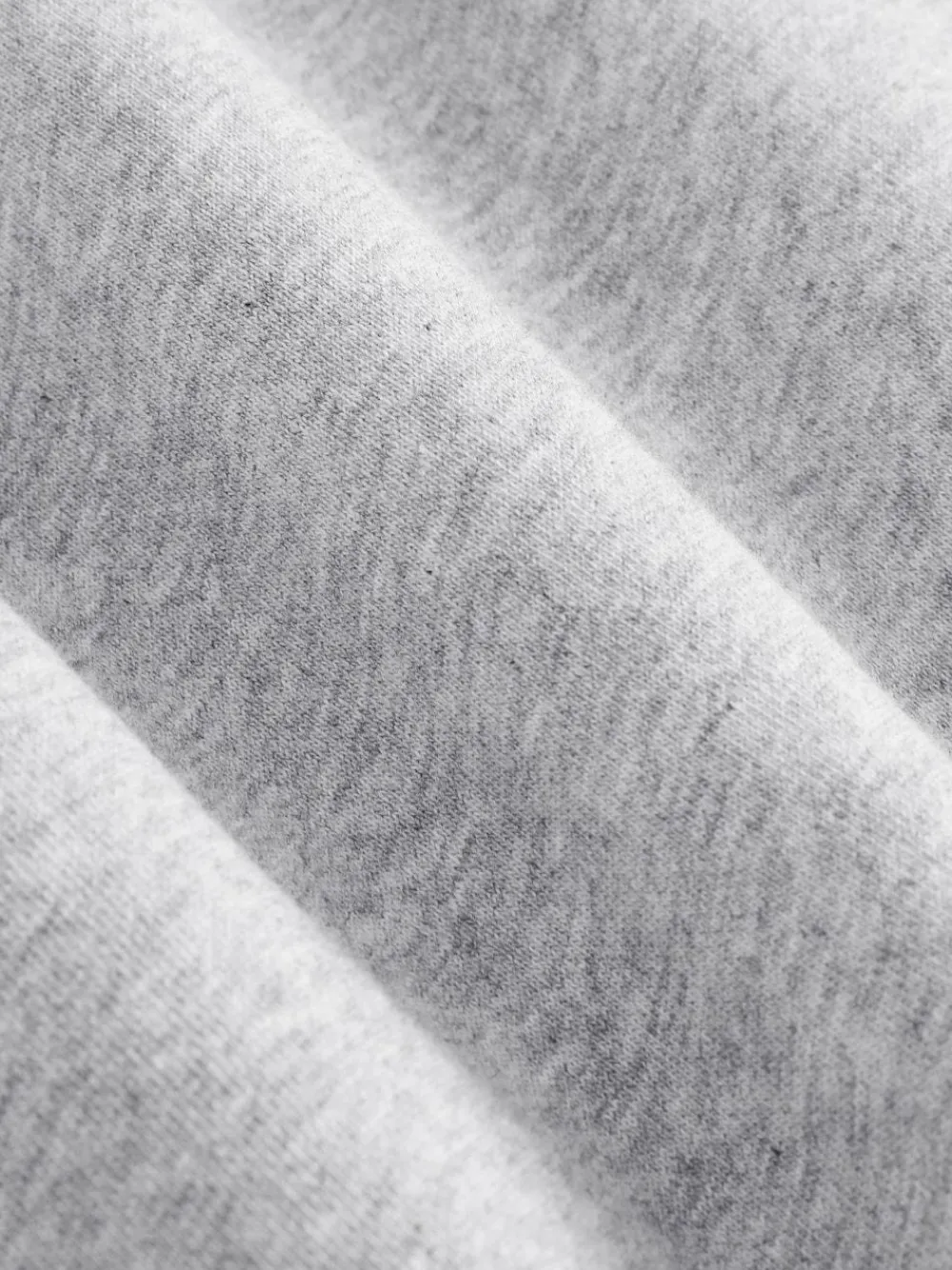 Next Cotton Rich Heavyweight Jersey Full Zip Hoodie Grey Marl