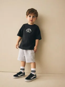 Next Grey Marl Jersey Shorts (3mths-7yrs)^BOY Shorts|Shorts