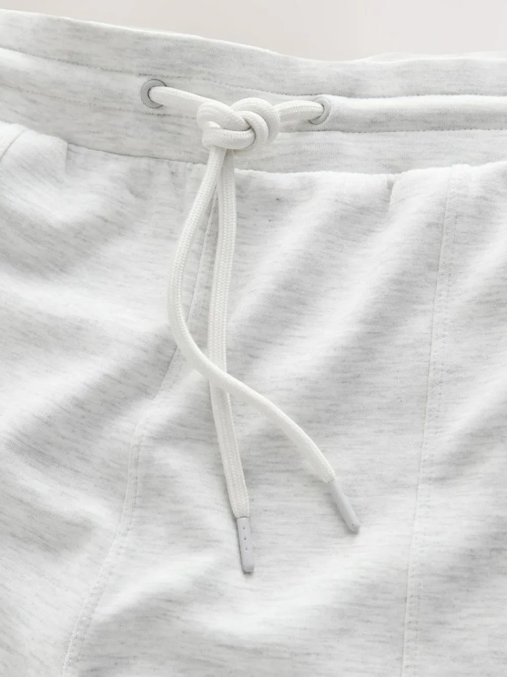 Next Premium Wide Leg Jersey Joggers Grey Marl