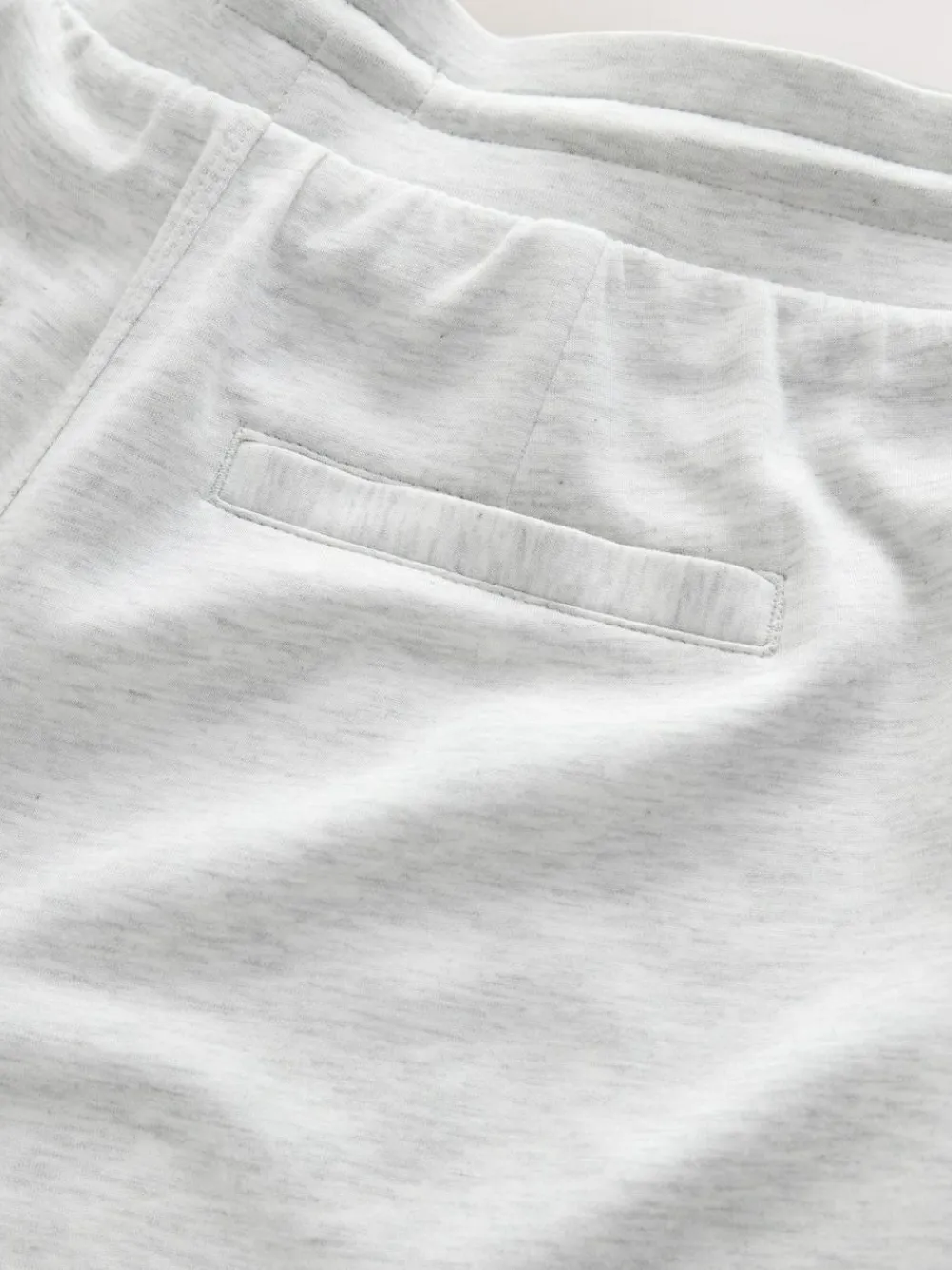 Next Premium Wide Leg Jersey Joggers Grey Marl