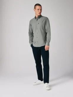 Next Grey Marl Regular Fit Button Down Easy Iron Oxford Shirt^ Shirts|Occasionwear