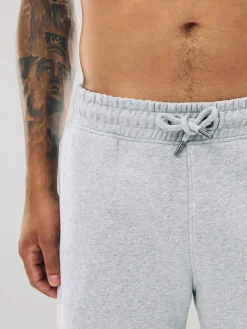 Hot Next Slim Fit Slim Fit Brushback Heavyweight Joggers Grey Marl