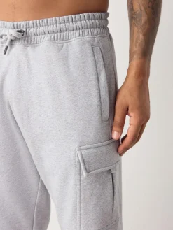 Next Slim Fit Slim Fit Brushback Heavyweight Cargo Joggers^ Joggers|Joggers