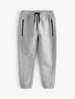 New Next Slim Fit Zip Joggers (3-16yrs) Grey Marl