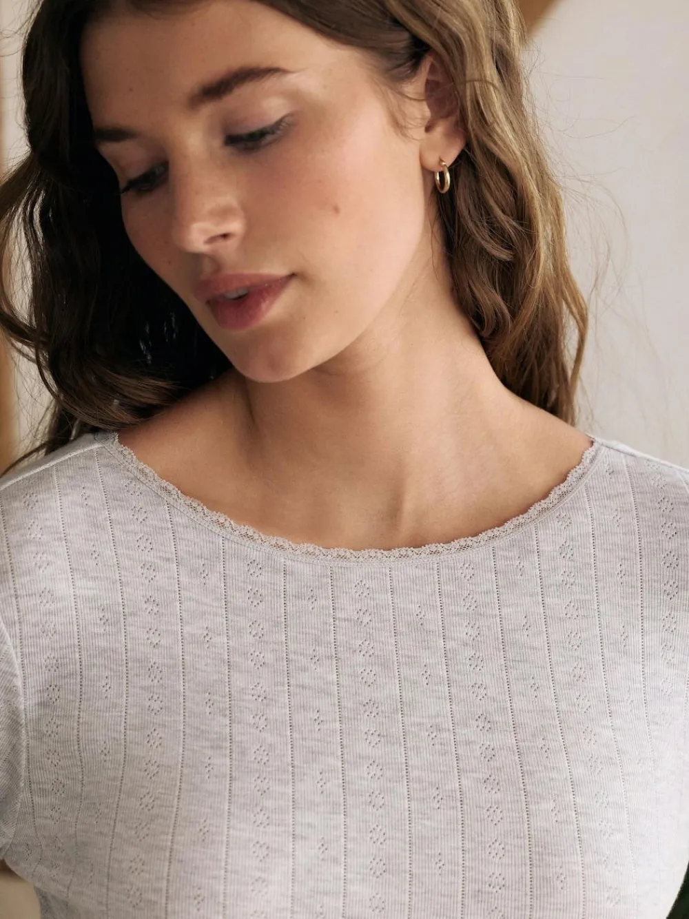 Next Thermal Maximum Warmth Cosy Pointelle Long Sleeved Top^Women Thermals