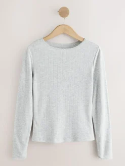 Next Thermal Maximum Warmth Cosy Pointelle Long Sleeved Top^Women Thermals