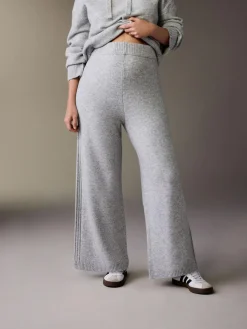 Next Grey Maternity Knitted Wide Leg Trousers^Women Pants